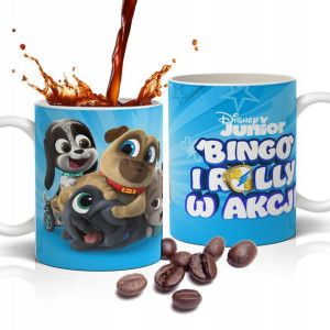 KUBEK Na Prezent Bajka BINGO I ROLLY W AKCJI Wzory