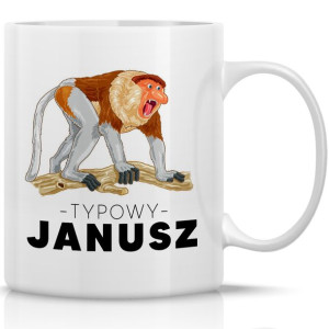 KUBEK na Prezent NOSACZ Janusz Śmieszne Wzory