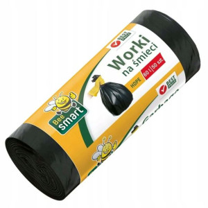 Paclan Worki na Śmieci Mocne Czarne 60l 50szt