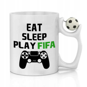 KUBEK PIŁKA w uchwycie PREZENT dla GRACZA FIFA 23