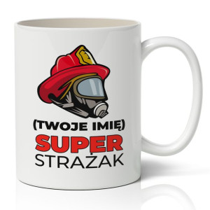 KUBEK Prezent dla STRAŻAKA Wiele Wzorów - IMIĘ