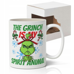 KUBEK Prezent na ŚWIĘTA nadruk GRINCH WIELE WZORÓW