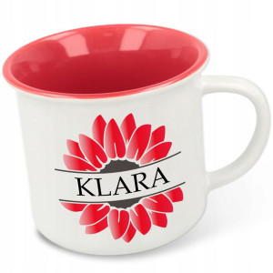 KUBEK RETRO Porcelanowy Prezent TWOJE IMIĘ +GRATIS