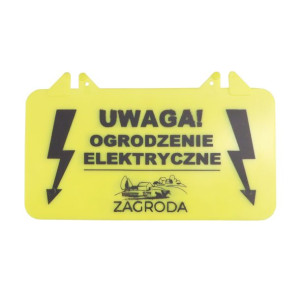 Tabliczka ostrzegawcza ogrodzenia         elektrycznego Zagroda sprzedawana
