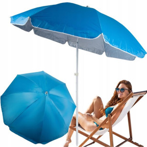 Duży Parasol Plażowy Ogrodowy Uv Łamany 210cm