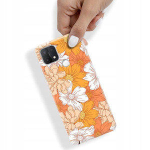 Etui Case do OPPO A15S Spring Wiosna Kwiaty Wzory