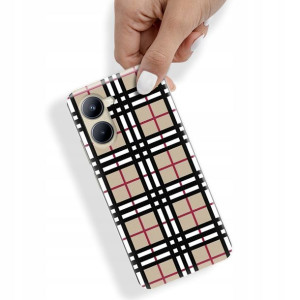 Etui Case do REALME C33 W Kratkę Kratka Top Wzory
