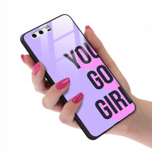 Etui Case Glass do HUAWEI P10 Kobiece Girl Wzory