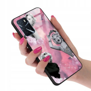 Etui Case Glass do OPPO A16 Kobiece Girl Top Wzory