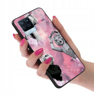 Etui Case Glass do REALME 8 Kobiece Girl Top Wzory