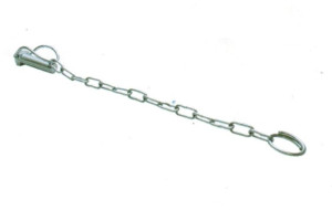 Zatyczka wygięta z łańcuszkiem 19X60MM