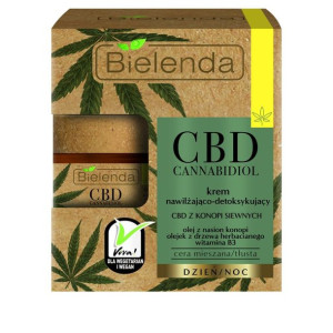 Bielenda CBD Cannabidiol Krem do twarzy nawilżająco-detoksykujący na dzień