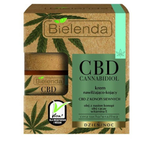 Bielenda CBD Cannabidiol Krem do twarzy nawilżająco-kojący na dzień i noc