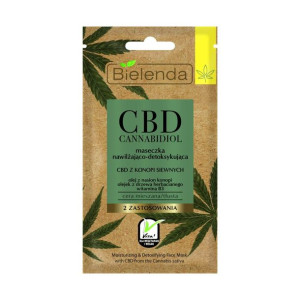 Bielenda CBD Cannabidiol Maseczka nawilżająco-detoksykująca  8g