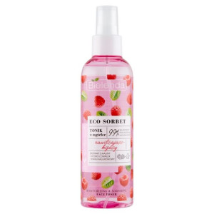 Bielenda Eco Sorbet Malina Tonik w mgiełce do twarzy nawilżająco-kojący 200