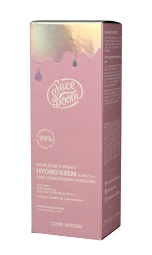 Bielenda Face Boom Hydro Krem nawilżająco-kojący na dzień i noc - cera odwo