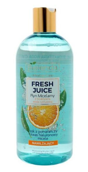 Bielenda Fresh Juice Płyn micelarny nawilżający z wodą cytrusową Pomarańcza