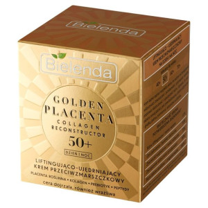 Bielenda Golden Placenta 50+ Liftingująco - Ujędrniający Krem przeciwzmarsz