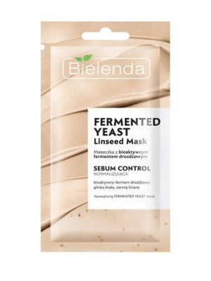 Bielenda Linseed Mask Maseczka na twarz normalizująca Fermented Yeast 2w1 8