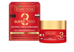 Bielenda Super Trio 40+ Intensywnie Nawilżający Krem przeciwzmarszczkowy na