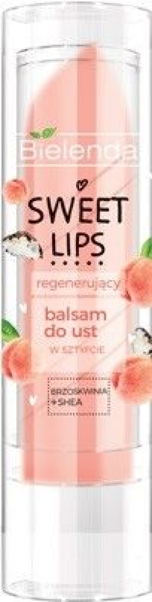 Bielenda Sweet Lips Balsam do ust regenerujący - Brzoskwinia i Masło Shea