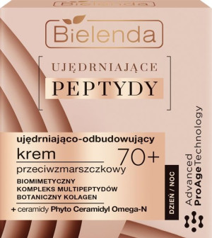 Bielenda Ujędrniające Peptydy 70+ Ujędniająco-Odbudowujący  Krem przeciwzma