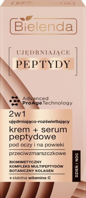 Bielenda Ujędrniające Peptydy Ujędniająco-Rozświetlający Krem - Serum pepty
