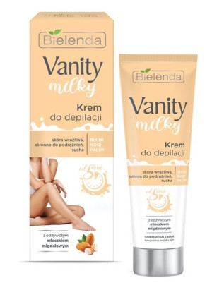 Bielenda Vanity Milky Krem do depilacji z mleczkiem migdałowym - nogi,bikin