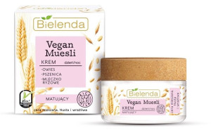 Bielenda Vegan Muesli Krem matujący na dzień i noc - cera mieszana,tłusta,w