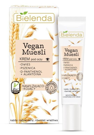 Bielenda Vegan Muesli Krem nawilżająco-kojący pod oczy - każdy rodzaj cery