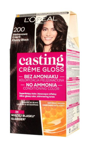Casting Creme Gloss Krem koloryzujący nr 200 Hebanowa Czerń 1op.