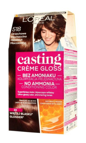 Casting Creme Gloss Krem koloryzujący nr 518 Orzechowe Mochaccino  1op.