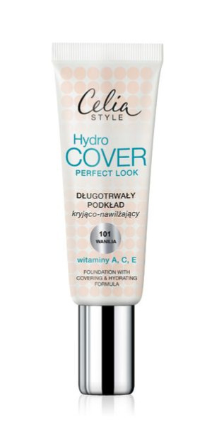 Celia Style Hydro Cover Podkład kryjąco-nawilżający nr 101 wanilia  30ml
