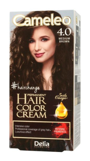Delia Cosmetics Cameleo HCC Farba permanentna Omega+ nr 4.0  Medium Brown