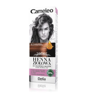 Delia Cosmetics Cameleo Henna Ziołowa  nr 6.3 złoty kasztan  75g