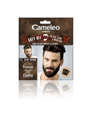 Delia Cosmetics Cameleo Men Krem koloryzujący do włosów,brody i wąsów nr 3.