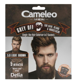 Delia Cosmetics Cameleo Men Krem koloryzujący do włosów,brody i wąsów nr 5.