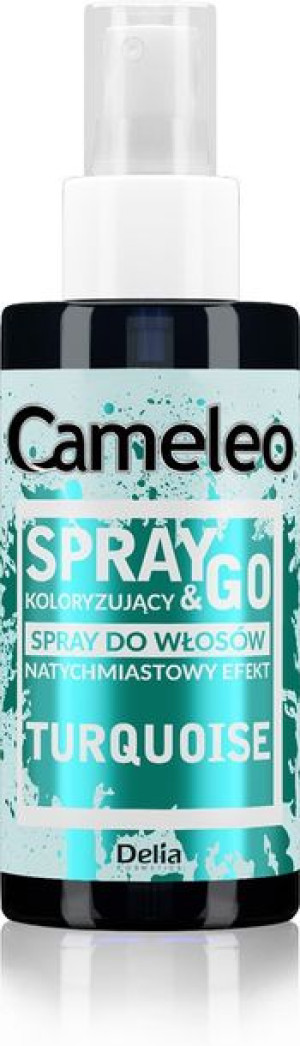 Delia Cosmetics Cameleo Spray & Go Spray koloryzujący do włosów - TURQUOISE