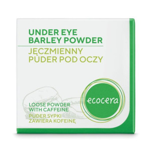 ECOCERA puder jęczmienny pod oczy z kofeiną 4g