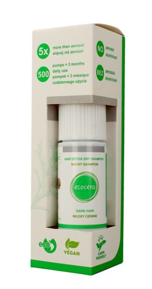 ECOCERA Suchy szampon do włosów ciemnych  15g