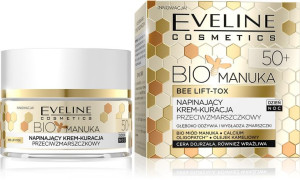 Eveline Bio Manuka 50+ Krem-kuracja napinający przeciwzmarszczkowy na dzień