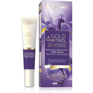 Eveline Gold & Retinol Przeciwzmarszczkowy Krem-serum pod oczy i na powieki