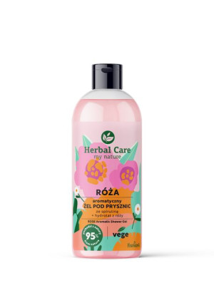 FARMONA Herbal Care Aromatyczny Żel pod prysznic ze spiruliną - RÓŻA 500ml