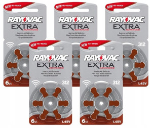 Bateria do aparatów słuchowych RAYOVAC 312 1.45V 180mAh 30 SZTUK