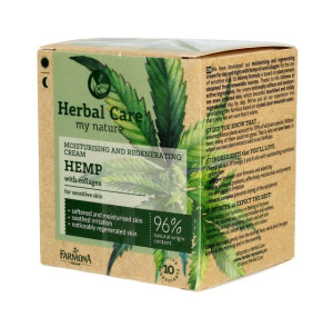 Farmona Herbal Care Hemp Krem nawilżająco-regenerujący - cera wrażliwa 50 m