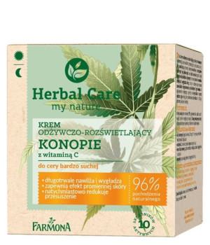 Farmona Herbal Care Krem odżywczo-rozświetlający Konopie z witaminą C - cer