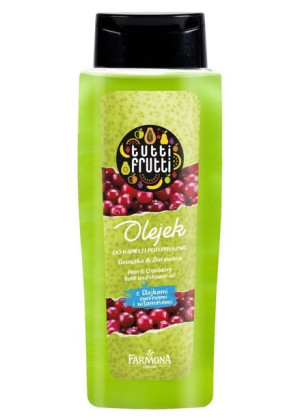Farmona Tutti Frutti Olejek do kąpieli i pod prysznic Gruszka & Żurawina  1