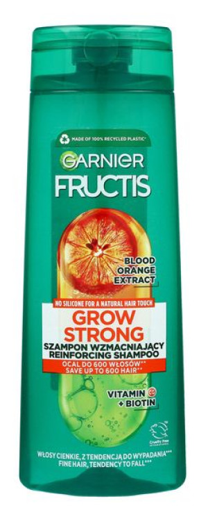 Fructis Grow Strong Szampon do włosów wzmacniający - Blood Orange 400ml