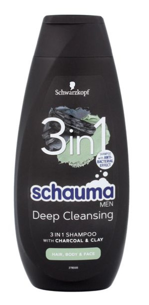 H SCHAUMA SZAMP Charcoal 400ml MEN TOP