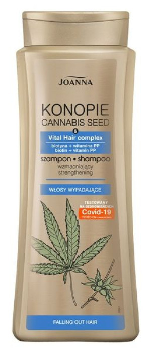 Joanna Konopie Szampon wzmacniający do włosów wypadających  400ml